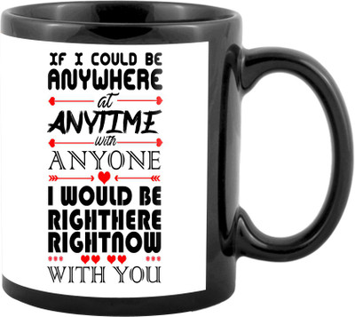 

SKY TRENDS Valentine Gifts For Special Girlfriend,Boyfriend,Wife,Husband,design 222 Ceramic Mug(325 ml), Black