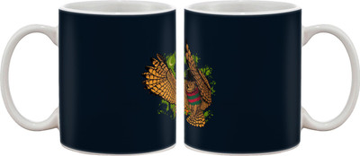 

Artifa Owl With Hat Porcelain, Ceramic Mug(350 ml), Multicolor