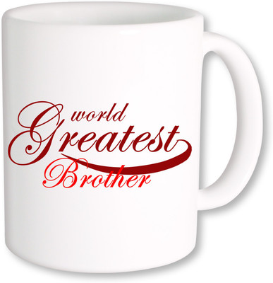 

PhotogiftsIndia World Greatest Brother Coffee Ceramic Mug(350 ml), Multicolor