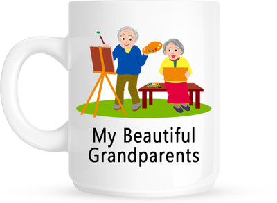 

HuppmeGift Grandparents White Ceramic Mug(350 ml)