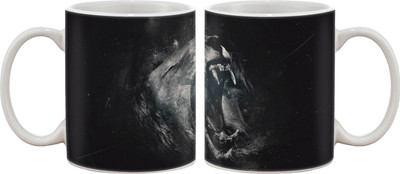 

Artifa Lion Grayscale Porcelain, Ceramic Mug(350 ml), Multicolor