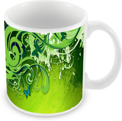 

Sleep Nature's SN-MG-494 Ceramic Mug(350 ml), Green