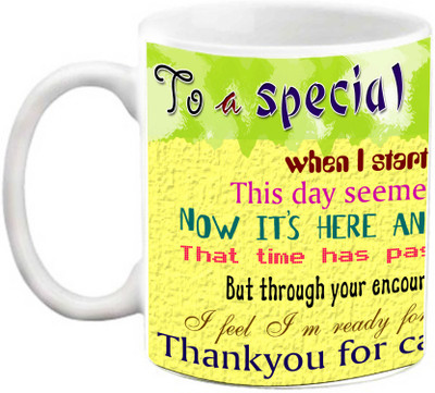 

EFW TEACHER - THANK YOU FOR CARING Ceramic Mug(325 ml), White