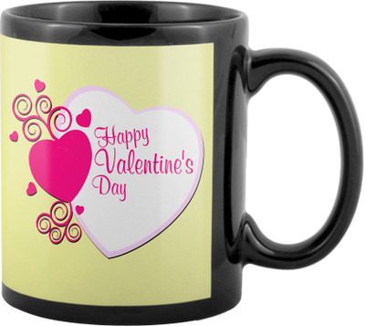 

SKY TRENDS Valentine Gifts For Special Girlfriend,Boyfriend,Wife,Husband,design 53 Ceramic Mug(325 ml), Black
