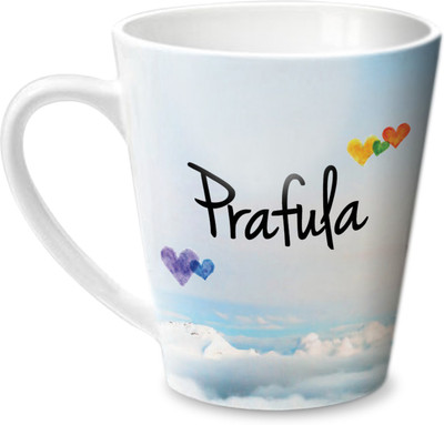 

Hot Muggs Simply Love You Prafula Conical Ceramic Mug(350 ml)