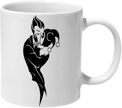 Mooch Wale Joker And Harley Quinn Kiss Ceramic Mug(325 ml), Multicolor