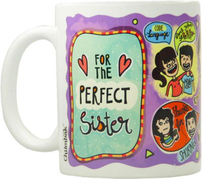 

Chumbak MG175 Ceramic Mug(300 ml, Pack of 113), Multicolor