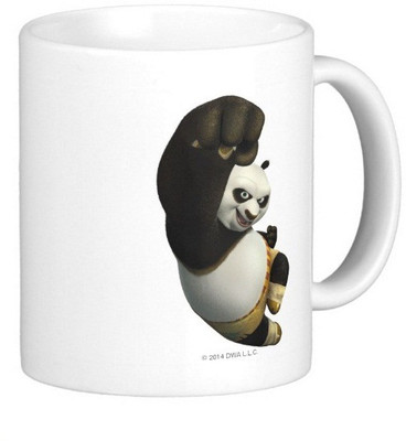 

Exoctic Silver Kung Fu Panda 11 Ceramic Mug(300 ml), Multicolor