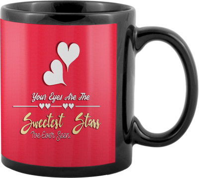 

SKY TRENDS Valentine Gifts For Special Girlfriend,Boyfriend,Wife,Husband,design 211 Ceramic Mug(325 ml), Black