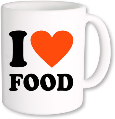 

PhotogiftsIndia I Love Food 02 Ceramic Mug(325 ml)