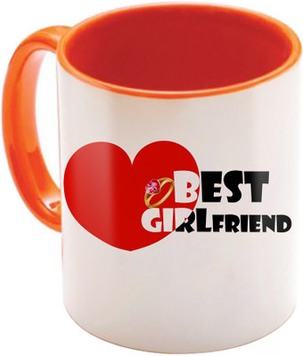 

SKY TRENDS Wonderful & Best Valentine Orange Gift For GirlFriend,Boyfriend,Husband,Wife,Friend Design Cod 132 Ceramic Mug(325 ml)