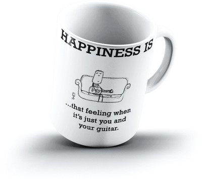 

Ucard Happiness Is1169 Bone China, Ceramic, Porcelain Mug(325 ml)