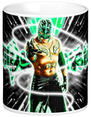 

Huppme Gifts Rey Mysterio Render White Ceramic Mug(350 ml)