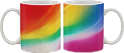 

Artifa Colourful Abstraction Porcelain, Ceramic Mug(350 ml), Multicolor