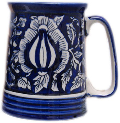 

Indeasia Srijan ISC014 Ceramic Mug(350 ml), Blue