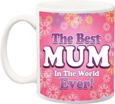 

ME&YOU Gift for Mummy/mother/mum;The best Mothers in the world HD printed Ceramic Mug(325 ml), Multicolor
