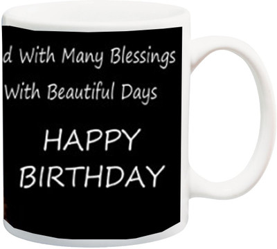 

ME&YOU Happy Birthday Gift Ceramic Mug(350 ml), White