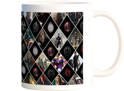 

Rangeele Inkers Avengers Collection Ceramic Mug(300 ml), Multicolor