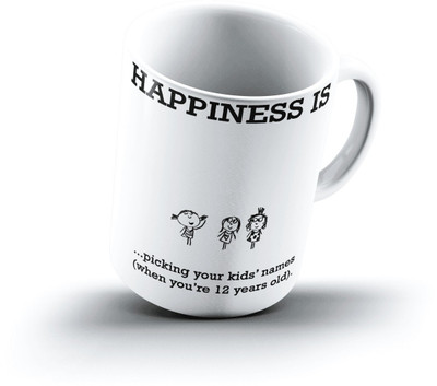

Ucard Happiness Is2021 Bone China, Ceramic, Porcelain Mug(325 ml)