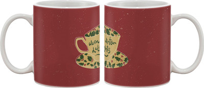 

Artifa Warm Winter Delight Porcelain, Ceramic Mug(350 ml), Multicolor