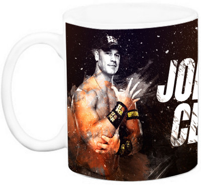 

EFW WWF Super star - John Cena (Design 5) Ceramic Mug(325 ml), Multicolor