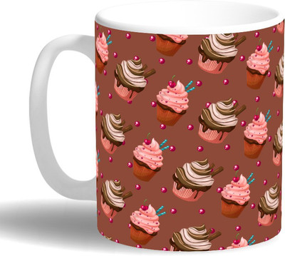 

PRINT OPERA Ice Cream Cups Ceramic Mug(330 ml), Multicolor