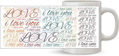 

Capturing Happiness Love Color Ceramic Mug(350 ml), Multicolor