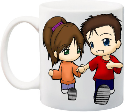 

ME&YOU Gift for Husband/Wife/Boyfriend/Girlfriend/Couple On Valentine's Day Or Anniversary; Ceramic Mug(325 ml), Multicolor