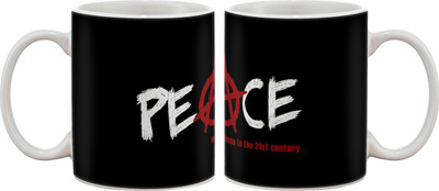 

Artifa Peace Anarchy Sign Porcelain, Ceramic Mug(350 ml), Multicolor