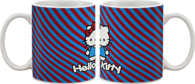 

Artifa Hello Kitty Porcelain, Ceramic Mug(350 ml), Multicolor