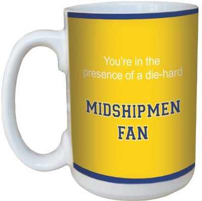 

Tree-Free Greetings Greetings lm44503 Midshipmen College Football Fan Ceramic with Full-Sized Handle, 15-Ounce Ceramic Mug(60 ml), Multicolor