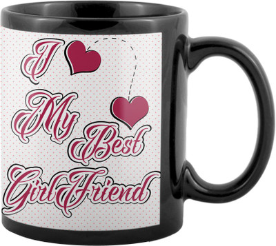 

SKY TRENDS World's Best Gifts For Valentine Girlfriend Boyfriend Friend Husband Wife Anniversary & Birthday Design Code 084 Ceramic Mug(325 ml), Black