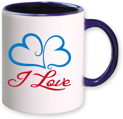 

Heyworlds i love happy valentine gifts 02 Ceramic Mug(325 ml), Multicolor