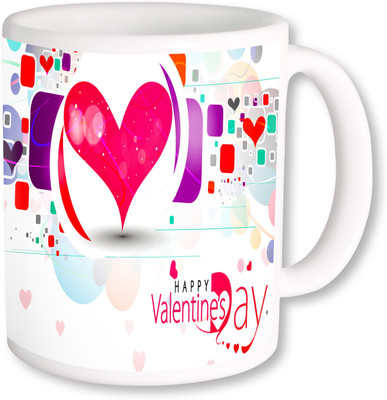 

PhotogiftsIndia Happy Valentine Day 01 Ceramic Mug(325 ml), Multicolor