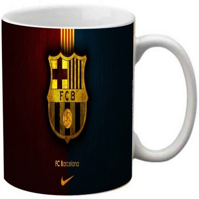

Maison N Mode FCB Coffee Ceramic Mug(330 ml), Multicolor