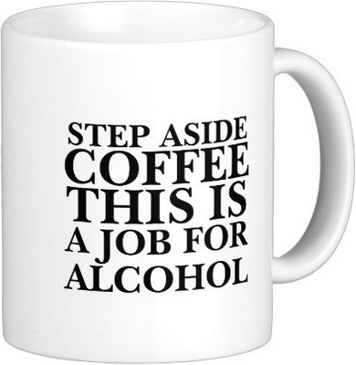 

Exoctic Silver An Alcoholic's Confession A006 Ceramic Mug(350 ml), Black;white