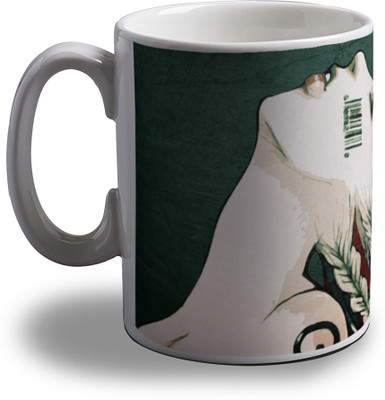 

Artifa Girl With Long Hair Porcelain, Ceramic Mug(350 ml), Multicolor