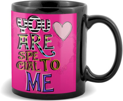 

SKY TRENDS You Are Special To Me Black Coffee Valetine's Ceramic Mug(320 ml)