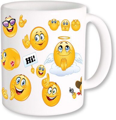 

PhotogiftsIndia smily friends Ceramic Mug(325 ml), Multicolor