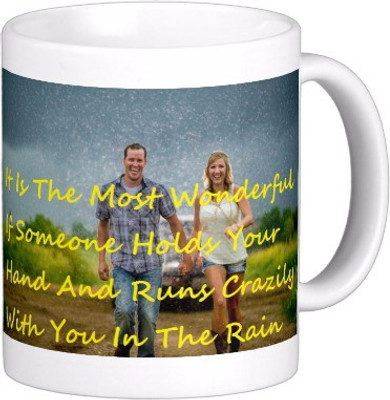 

Exoctic Silver Monsoon Rain : Quotes X017 Ceramic Mug(300 ml), Multicolor