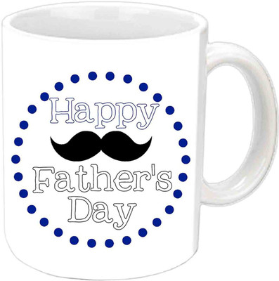 

Raj Laxmi Amazing Design Fathers Day Wishes White Ceramic Mug(350 ml)