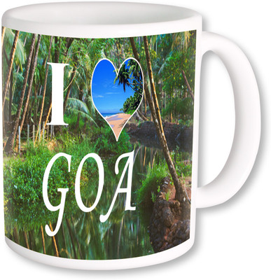 

PhotogiftsIndia I Love Goa Ceramic Mug(325 ml)