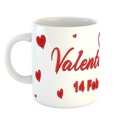 

Deeher Gifts Happy Valantine's Day design8 Ceramic Mug(330 ml), Multicolor