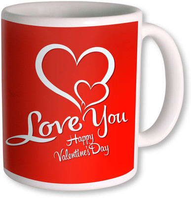 

PhotogiftsIndia Love you Happy Valentine Coffee Ceramic Mug(350 ml), White