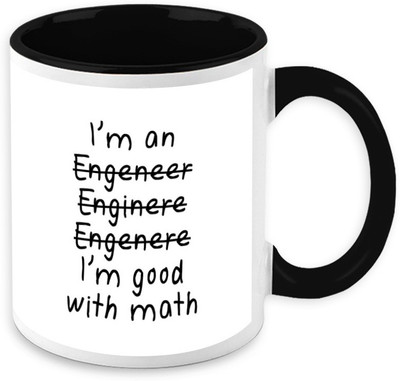 

Homesogood I Am Good With Maths Ceramic Mug(325 ml)