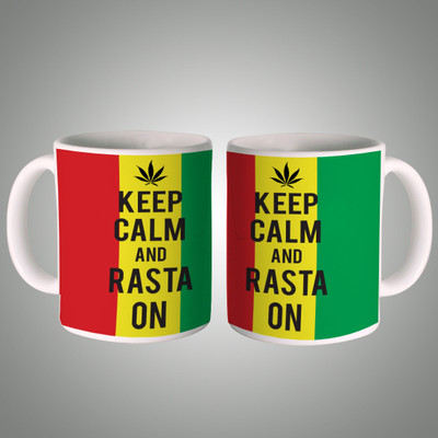 44% OFF on Posterboy Keep Calm and Rasta On Ceramic Coffee Mug(350 ml)