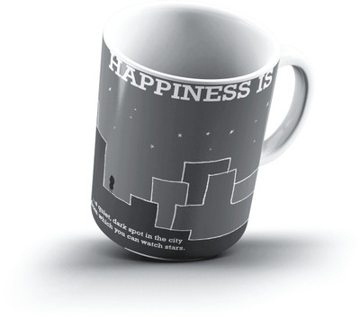 

Ucard Happiness Is2160 Bone China, Ceramic, Porcelain Mug(325 ml)