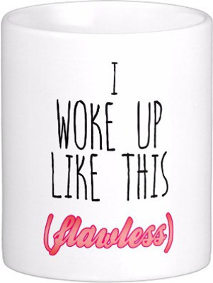 

Exoctic Silver Best Quoted Coffee 00117 Ceramic Mug(300 ml), Multicolor