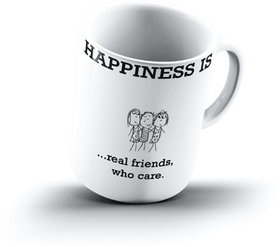 

Ucard Happiness Is1251 Bone China, Ceramic, Porcelain Mug(325 ml)