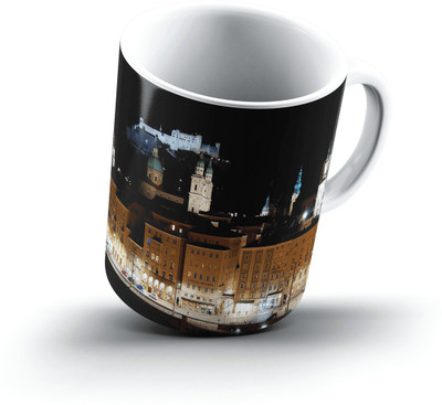 

Ucard Landscape2703003 Bone China, Ceramic, Porcelain Mug(325 ml), Multicolor